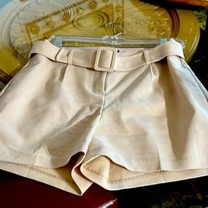 Beauty polyester/cotton soft guess quality womens shorts with removable belt